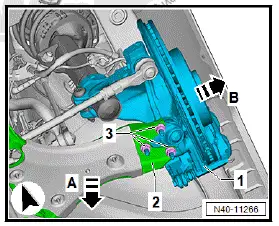 Volkswagen ID.4. Removing and installing swivel joint