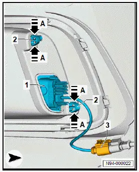 Volkswagen ID.4. Removing and installing rear fog light [X3]