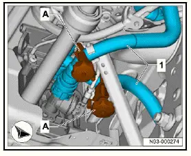 Volkswagen ID.4. Removing and installing temperature sensor [G18]