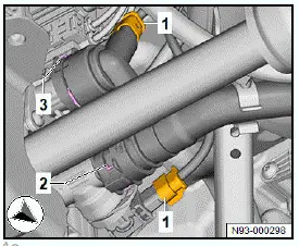 Volkswagen ID.4. Removing and installing temperature sensor [G18]