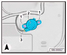 Volkswagen ID.4. Removing and installing rear lid warning buzzer [H32]