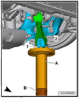 Volkswagen ID.4. Removing and installing track rod 