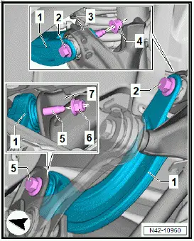 Volkswagen ID.4. Removing and installing track rod 