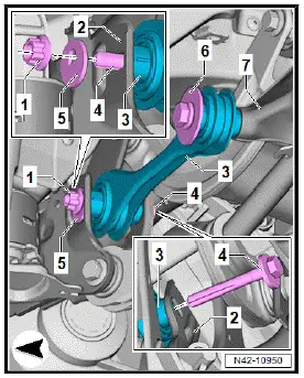 Volkswagen ID.4. Removing and installing track rod 