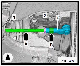 Volkswagen ID.4. Removing and installing track rod ball joint