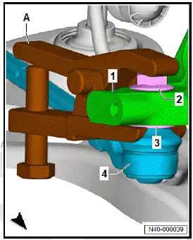 Volkswagen ID.4. Removing and installing track rod ball joint