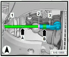 Volkswagen ID.4. Removing and installing track rod ball joint