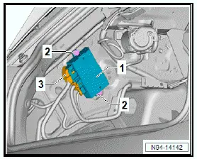 Volkswagen ID.4. Removing and installing trailer detector control unit [J345] 