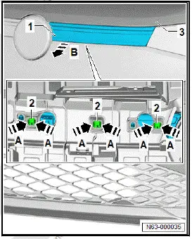 Volkswagen ID.4. Removing and installing trim 