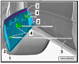 Volkswagen ID.4. Removing and installing trim cover for front door