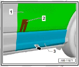 Volkswagen ID.4. Removing and installing trim cover for rear door