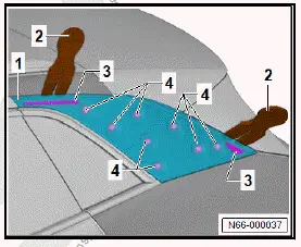 Volkswagen ID.4. Removing and installing trim panel for C-pillar 
