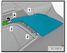Volkswagen ID.4. Removing and installing trim panel for C-pillar 