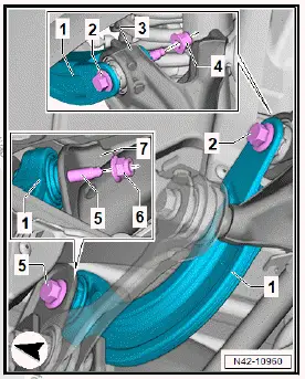 Volkswagen ID.4. Removing and installing upper front suspension link