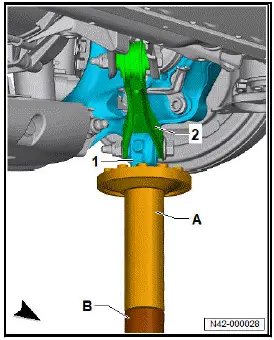Volkswagen ID.4. Removing and installing upper rear suspension link