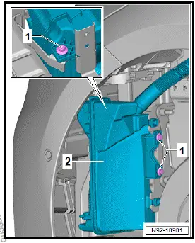 Volkswagen ID.4. Removing and installing washer fluid reservoir 