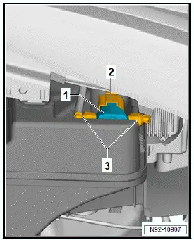 Volkswagen ID.4. Removing and installing washer pump [V59] 