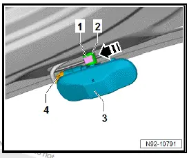 Volkswagen ID.4. Removing and installing washer jets 