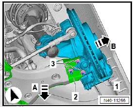 Volkswagen ID.4. Removing and installing wheel bearing housing