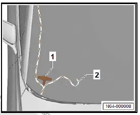 Volkswagen ID.4. Removing and installing windscreen 