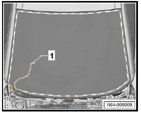 Volkswagen ID.4. Removing and installing windscreen 