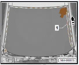 Volkswagen ID.4. Removing and installing windscreen 