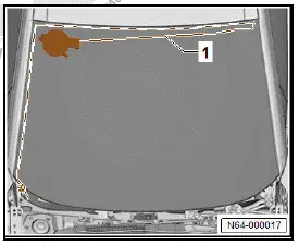 Volkswagen ID.4. Removing and installing windscreen 