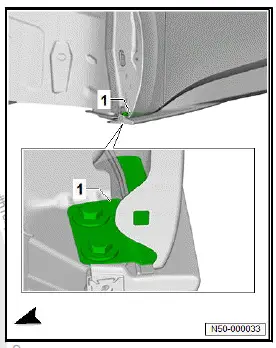 Volkswagen ID.4. Removing and installing wing 