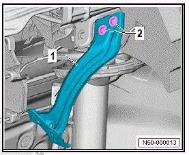 Volkswagen ID.4. Removing and installing wing bracket 