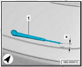 Volkswagen ID.4. Adjusting wiper arm