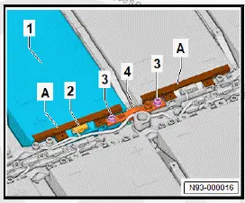 Volkswagen ID.4. Removing battery module