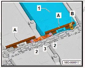 Volkswagen ID.4. Removing battery module