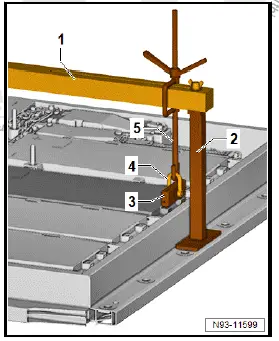 Volkswagen ID.4. Removing battery module