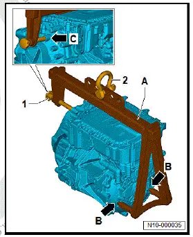 Volkswagen ID.4. Removing front motor