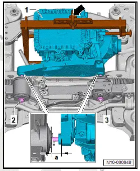Volkswagen ID.4. Removing front motor, right-hand drive vehicles
