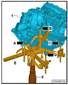 Volkswagen ID.4. Removing rear motor