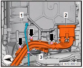 Volkswagen ID.4. Removing rear motor