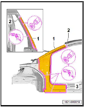 Volkswagen ID.4. Renewing A-pillar 