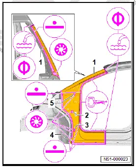 Volkswagen ID.4. Renewing A-pillar 
