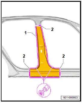 Volkswagen ID.4. Renewing B-pillar