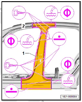 Volkswagen ID.4. Renewing B-pillar