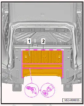 Volkswagen ID.4. Renewing centre luggage compartment floor