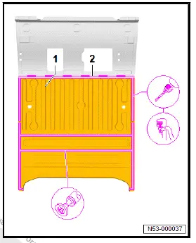 Volkswagen ID.4. Renewing centre luggage compartment floor