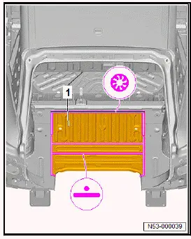 Volkswagen ID.4. Renewing centre luggage compartment floor