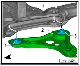 Volkswagen ID.4. Renewing front suspension link bush