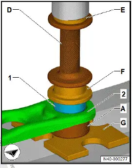 Volkswagen ID.4. Renewing front suspension link bush