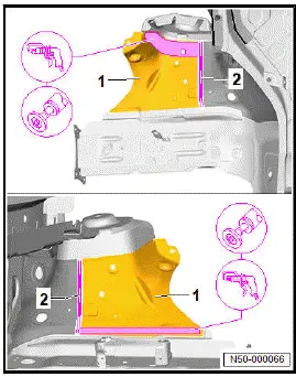 Volkswagen ID.4. Renewing front wheel housing (part section)