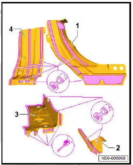 Volkswagen ID.4. Renewing front wheel housing (part section)