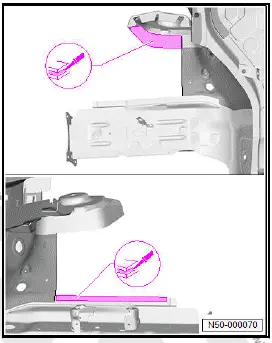 Volkswagen ID.4. Renewing front wheel housing (part section)