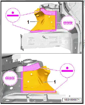 Volkswagen ID.4. Renewing front wheel housing (part section)